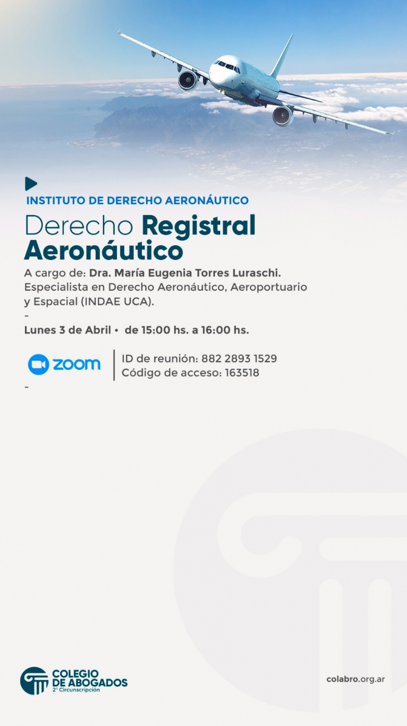 Derecho Registral Aeronáutico - 03/04/2023